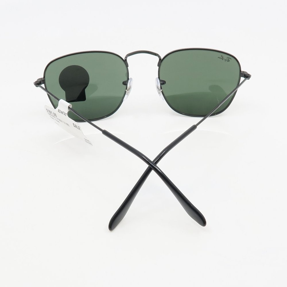 Ray-Ban RB 3857 9199/31 51mm FRANK Black/Green Icons Glass New Sunglasses - Picture 6 of 7